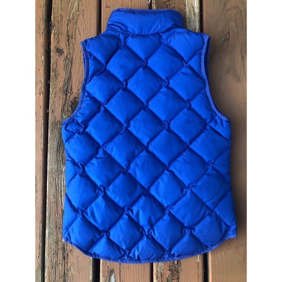 J. CREW Blue Quilted Puffer Puffy Vest (XS) - Picture 4 of 6